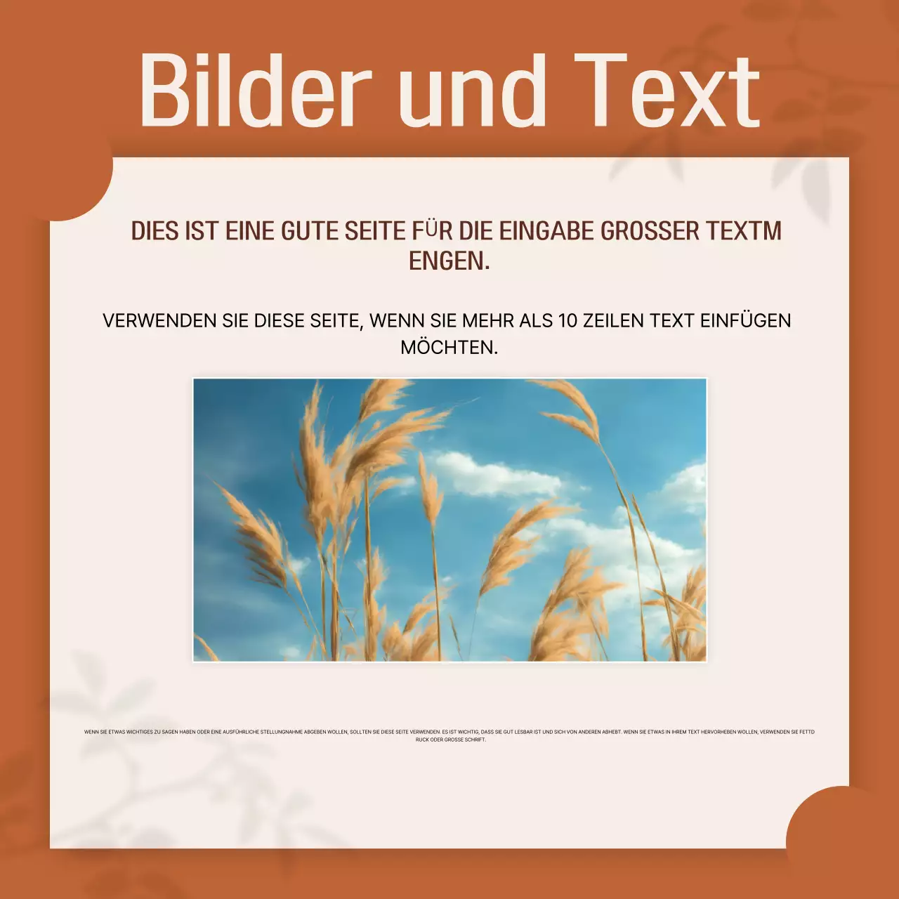 Orange Simple Design Dokumentation