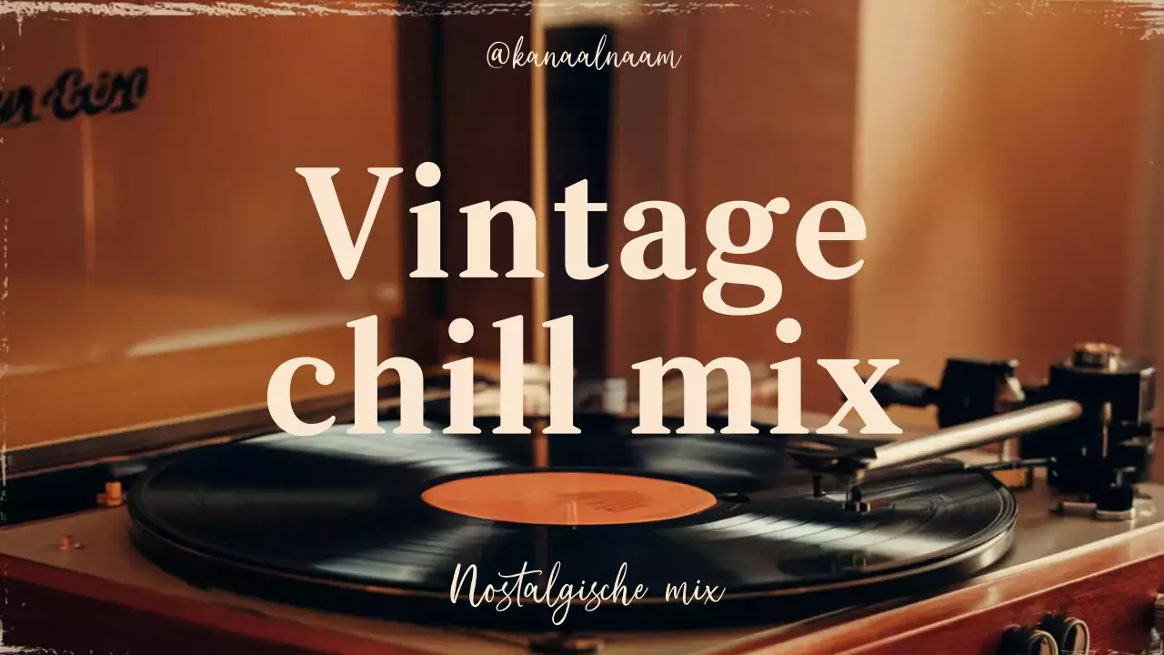 bruine vintage muziek afspeellijst