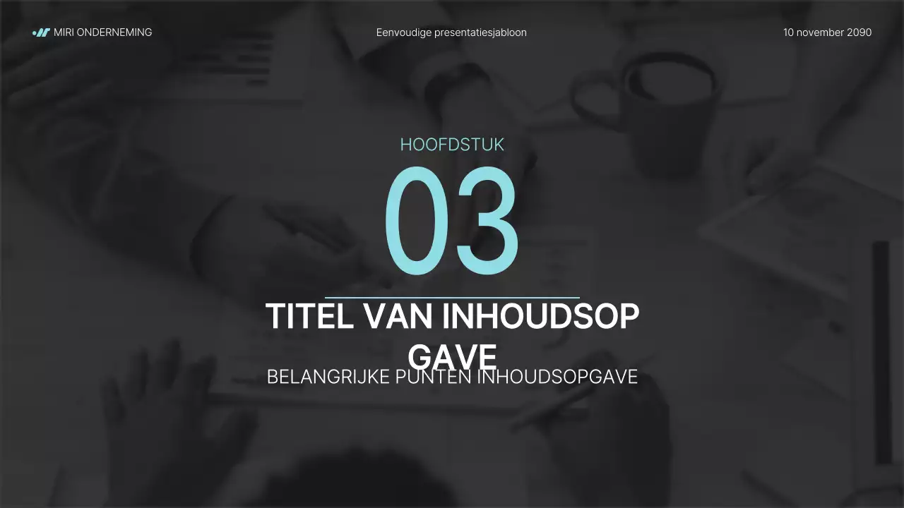 Modern bedrijfsrapport in grijs en lichtblauw