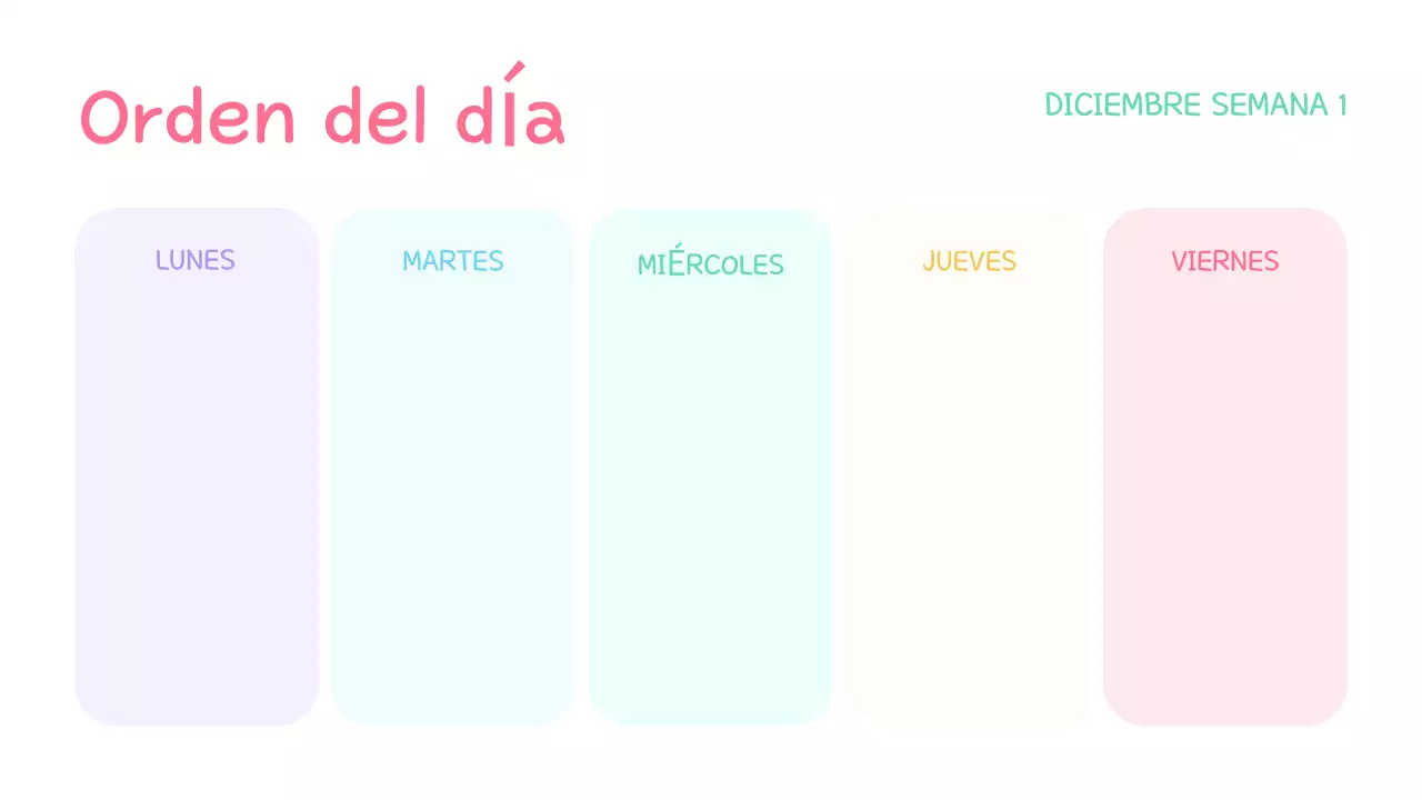 pastel class agenda cute presentation