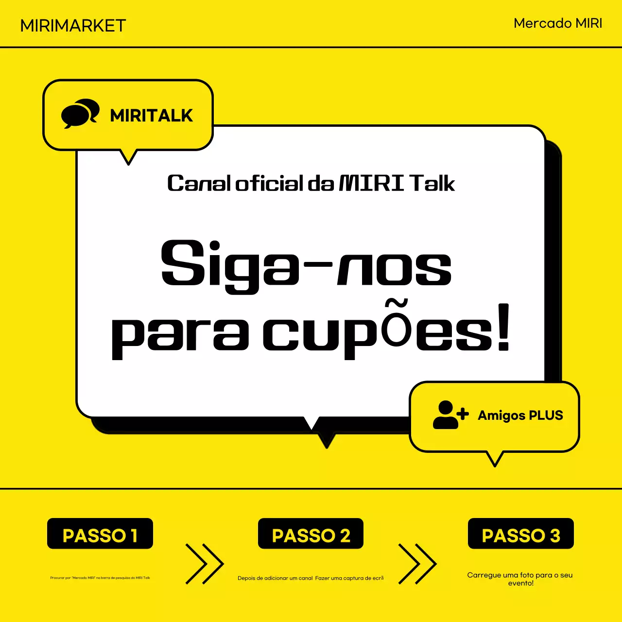 Evento promocional moderno amarelo