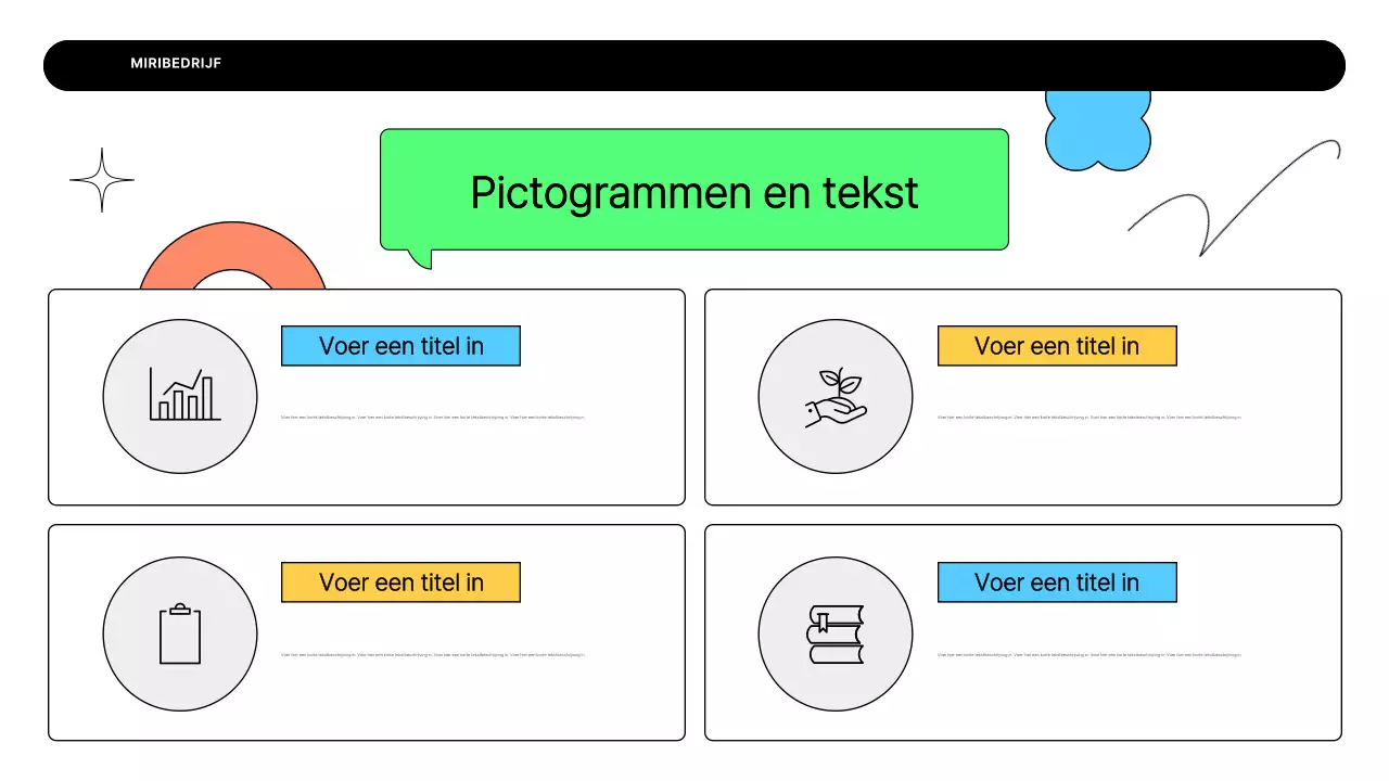 Een eenvoudig ondernemingsplan in het wit