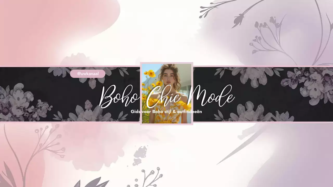 Zwarte artistieke bohemien mode