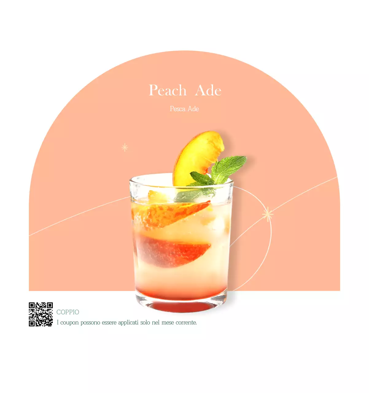 Un moderno calendario dei caffè con i consigli per la bevanda del mese