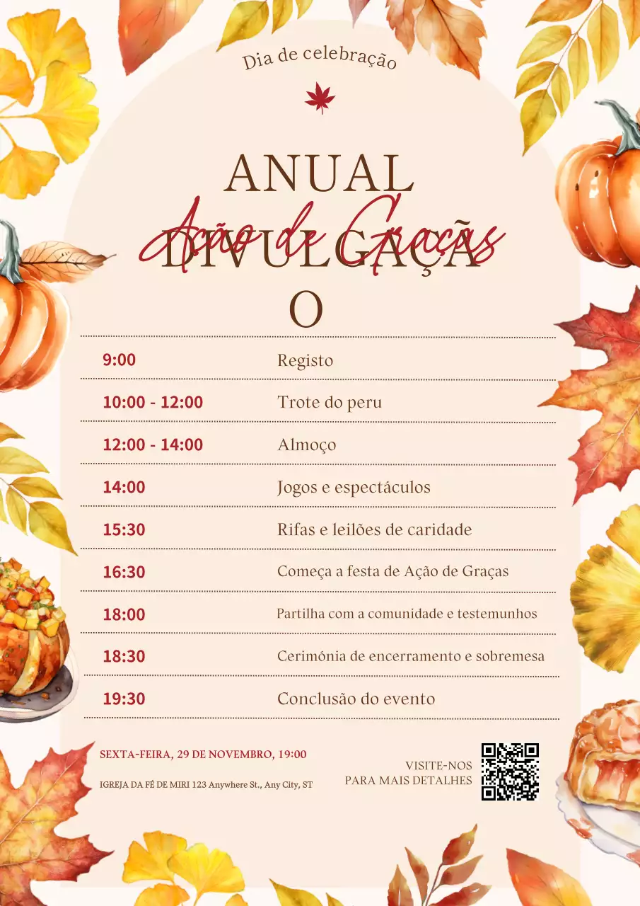 Ação de Graças anual calorosa