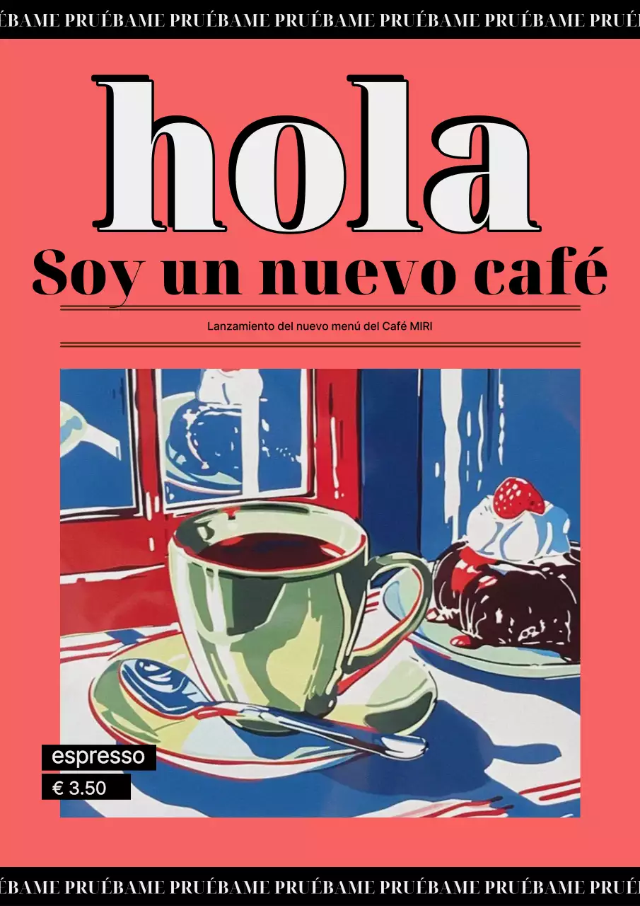 Anuncio vintage de café rojo