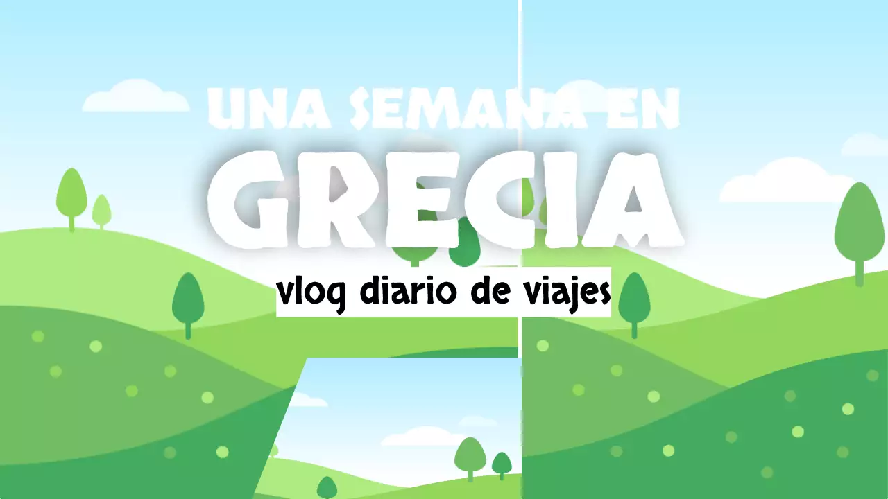 azul blanco viaje diario vlog estilo moderno