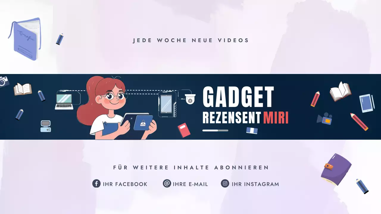 Navy Modern Gadget Promotion