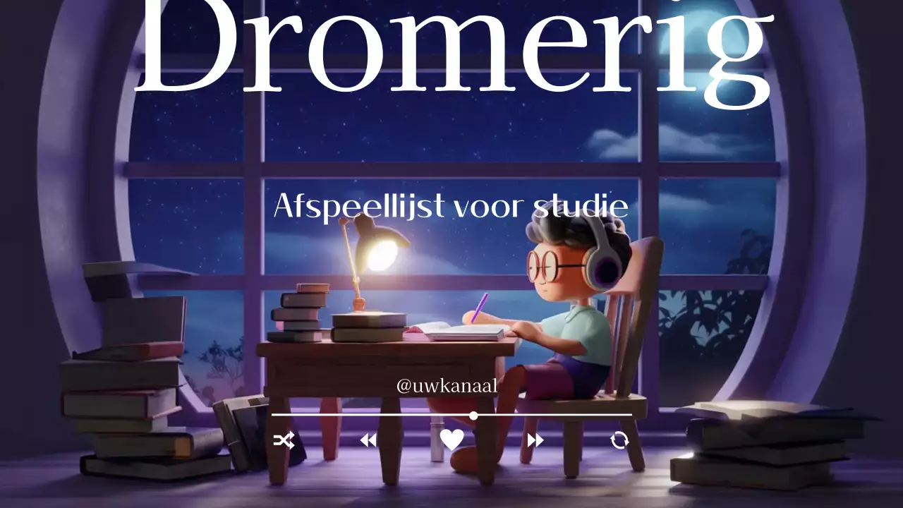 blauwe esthetische studie afspeellijst