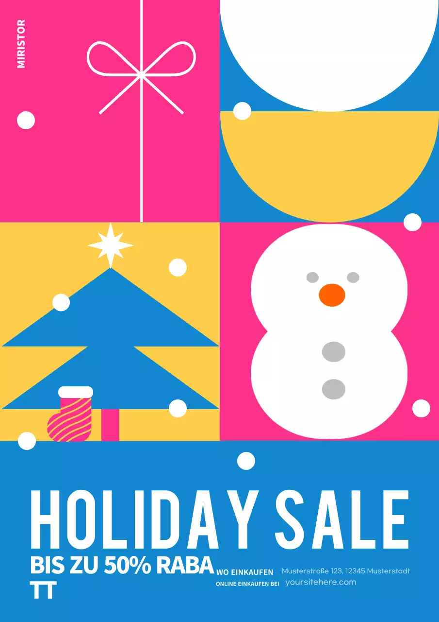 pink modern holiday promotion