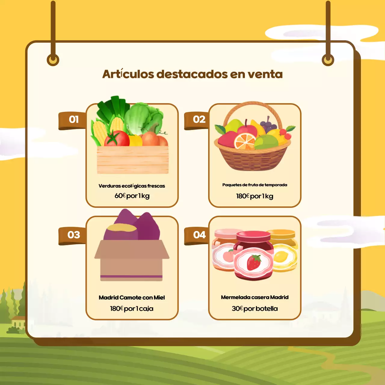 Exposición especial de Yellow Lovely Produce