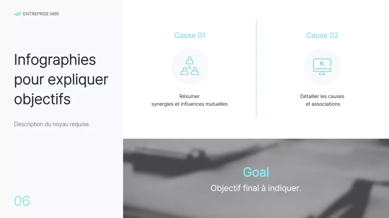 Rapport d'activité d'une entreprise moderne en gris et bleu clair