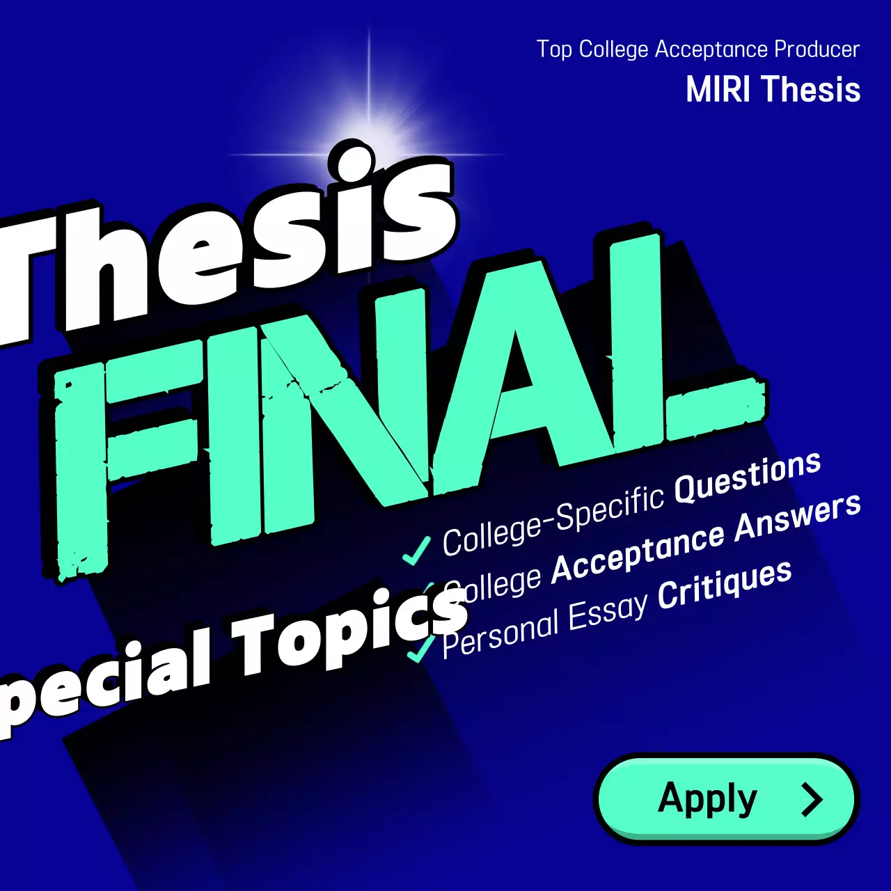 Bài đăng trên mạng xã hội quảng cáo luận văn màu xanh đậm