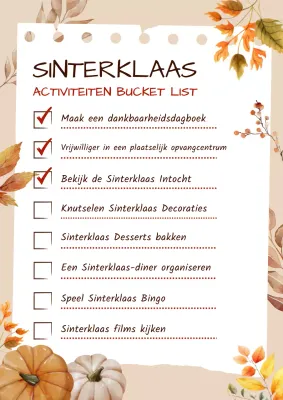 Rustieke aquarel thanksgiving activiteiten bucketlist