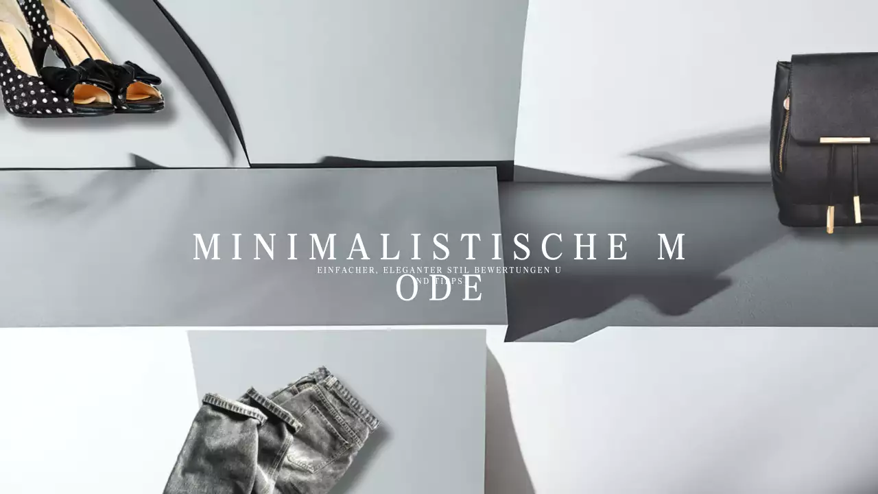 grauer minimalistischer Modeführer