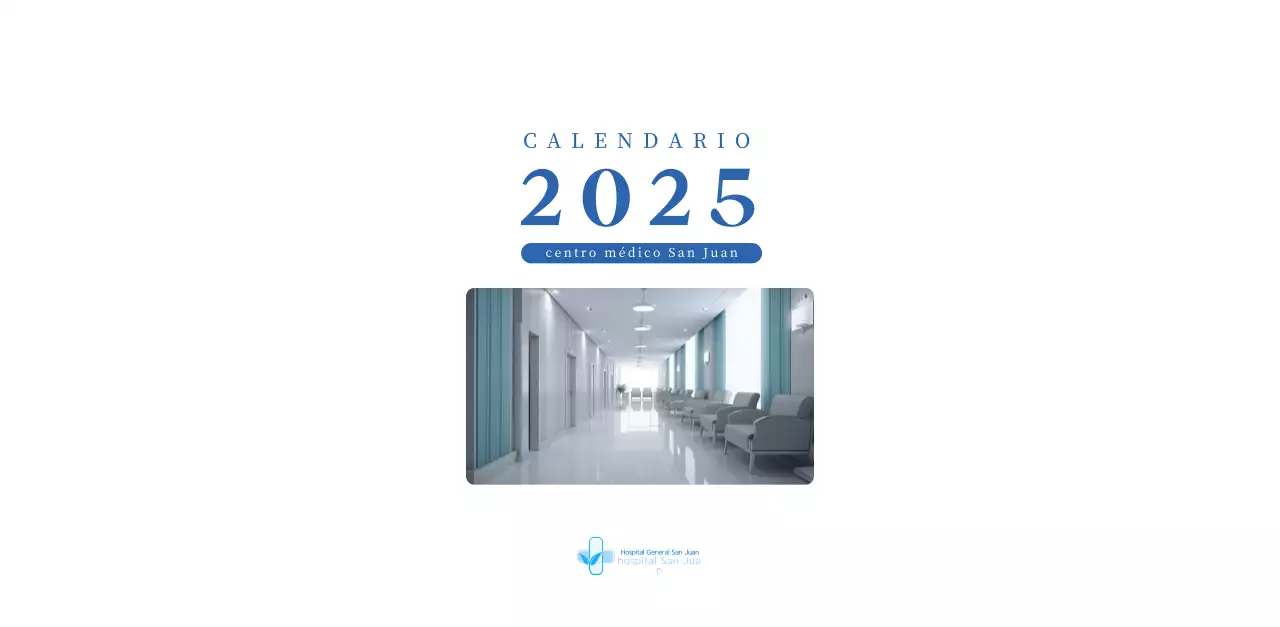 Calendario del Hospital Moderno Azul