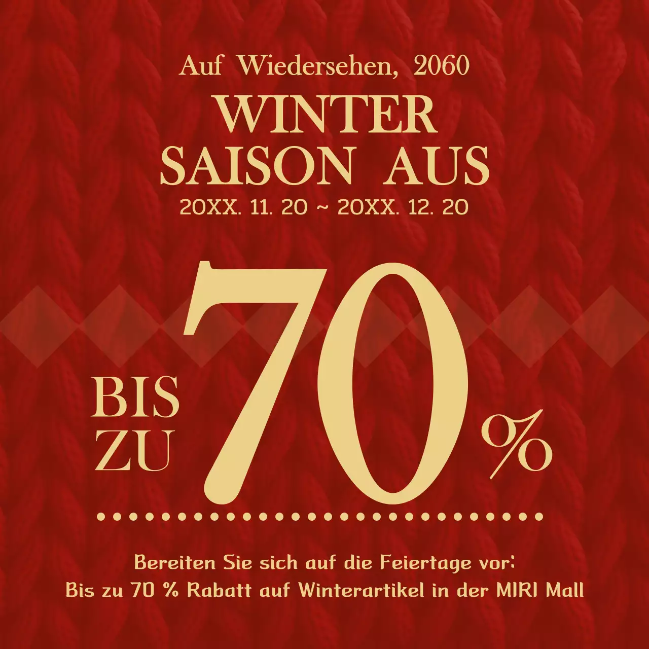 Red Vintage Winter Sale