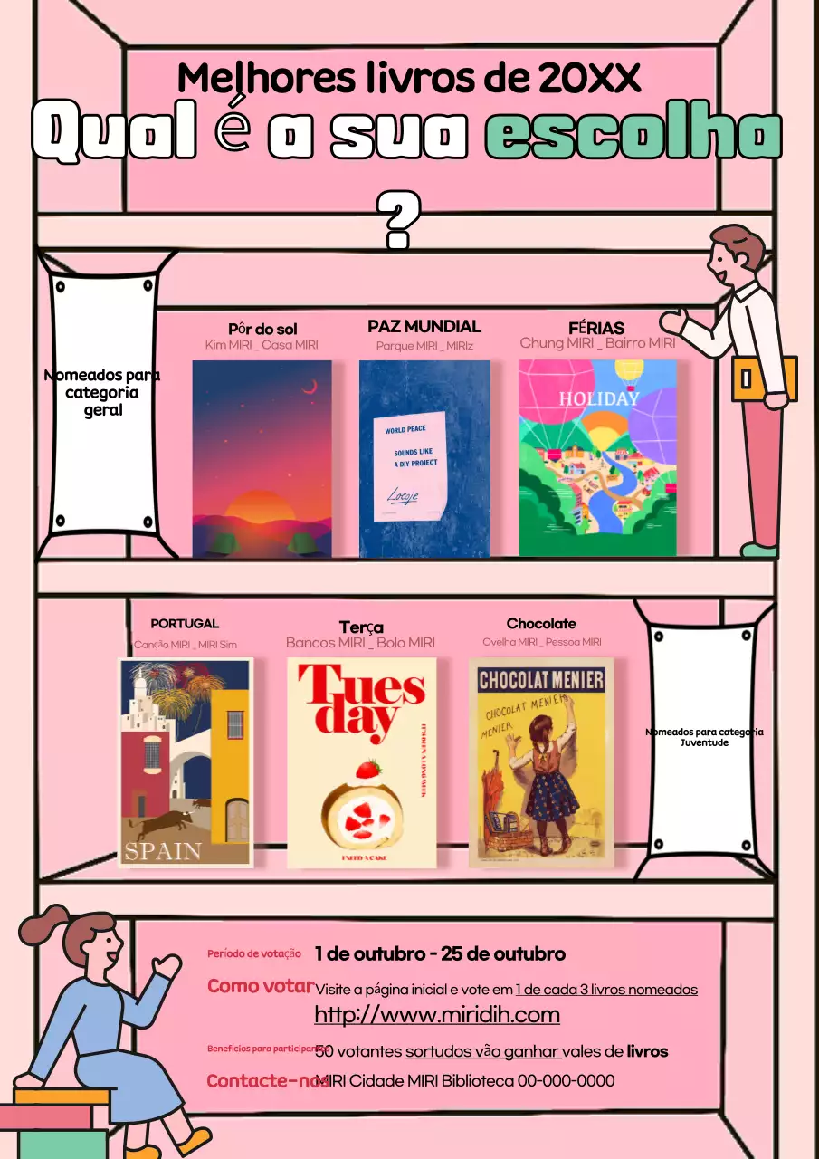 Evento do livro fofinho cor-de-rosa