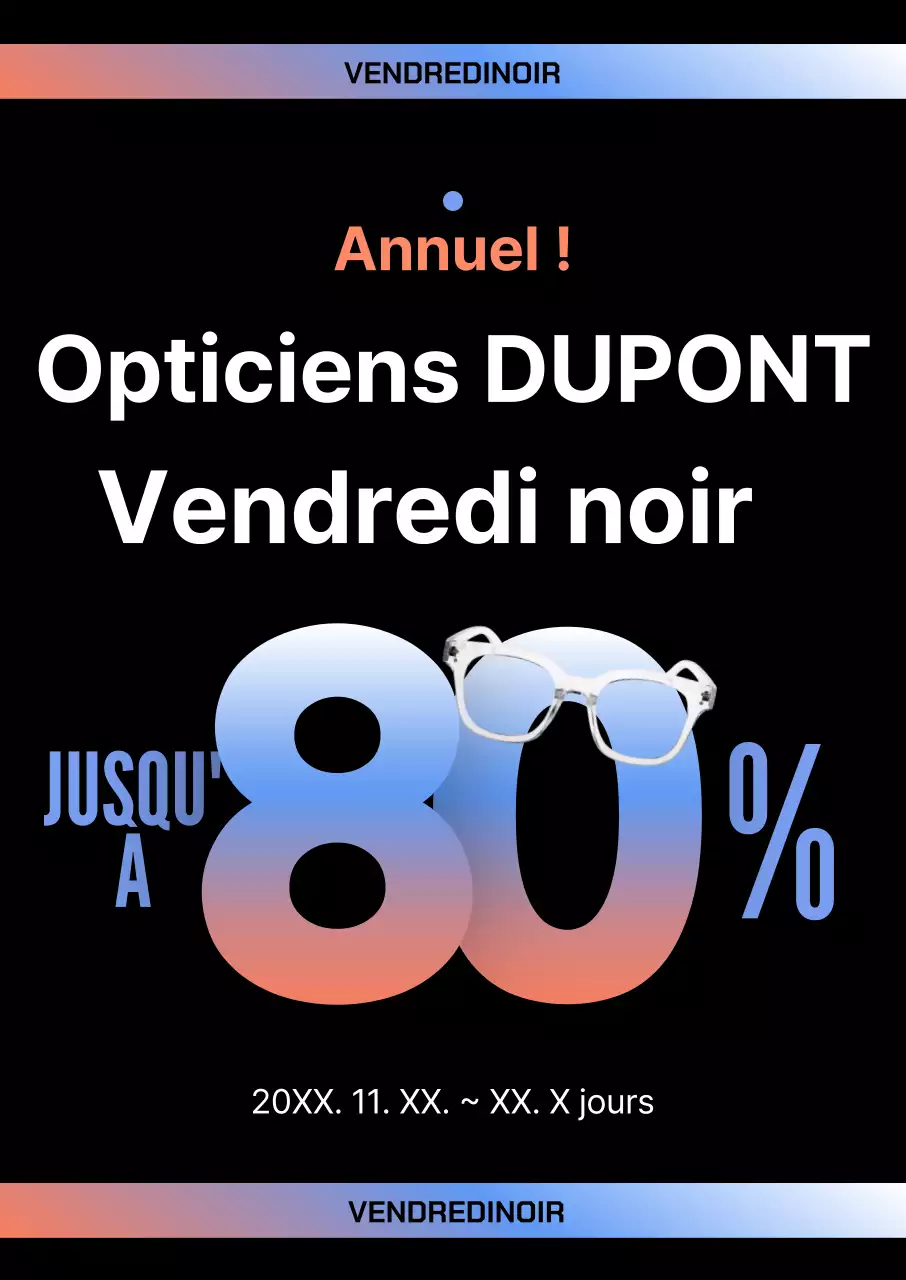 Opticiens Black Modern Black Friday