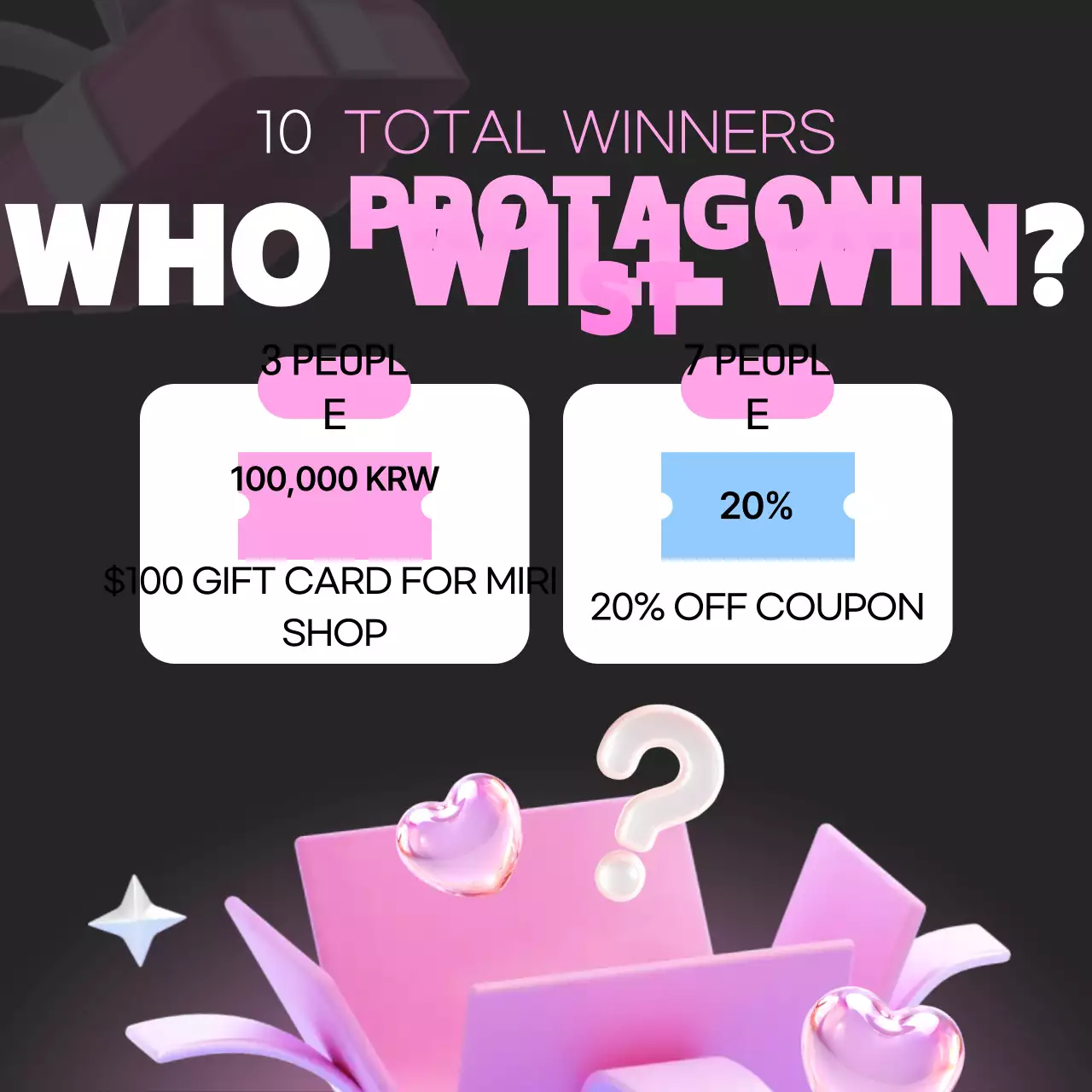 Carrossel de promoção de eventos da Pink Trendy no Instagram