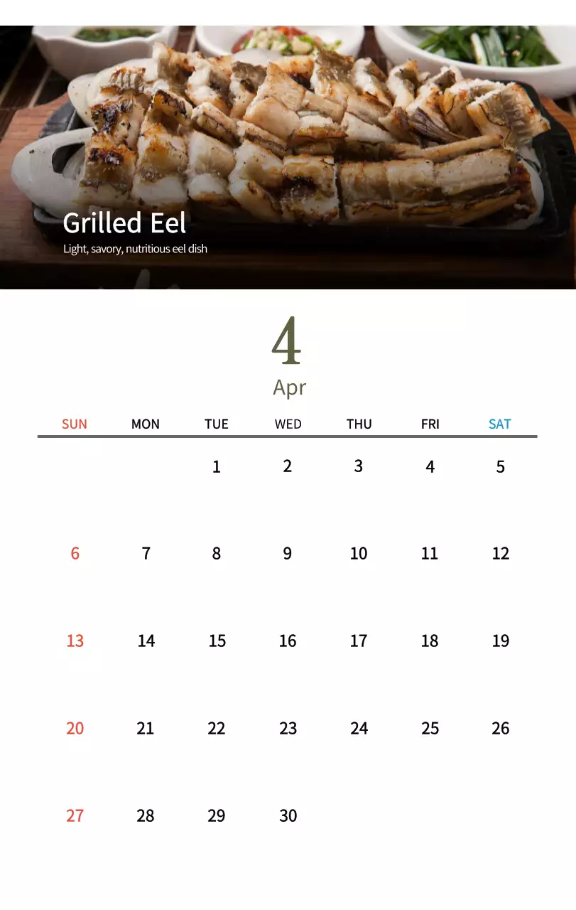 Kalender Makanan Tradisional Krem
