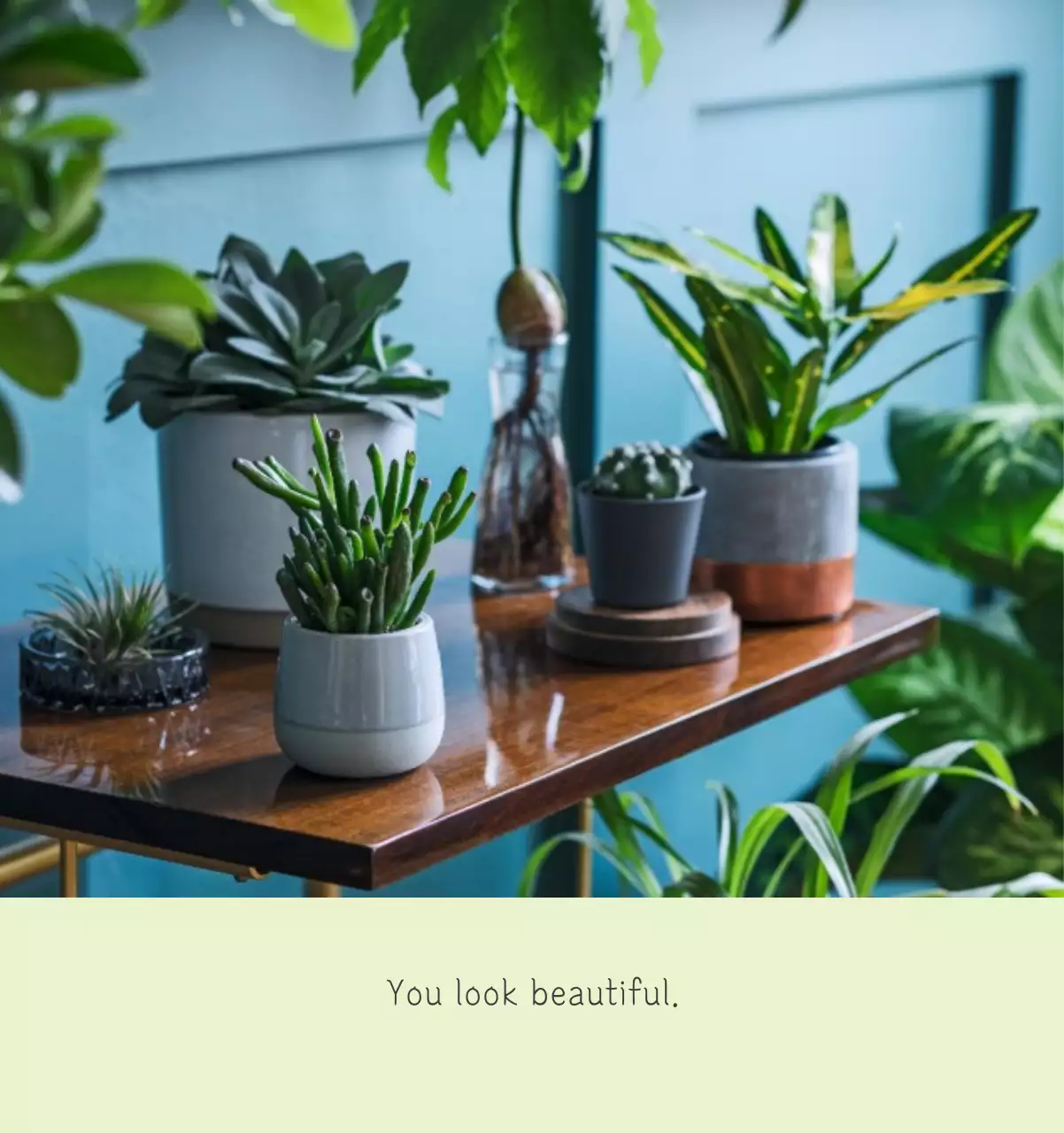 White clean botanical nature calendar