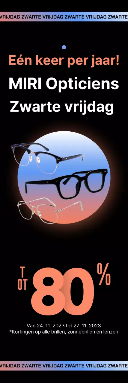 Opticiens Zwart Modern Black Friday