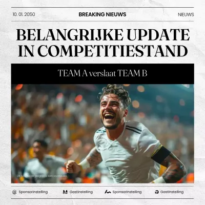 zwarte moderne sport aankondiging