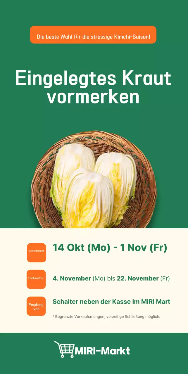 Leitfaden für grünes, sauber eingelegtes Kraut