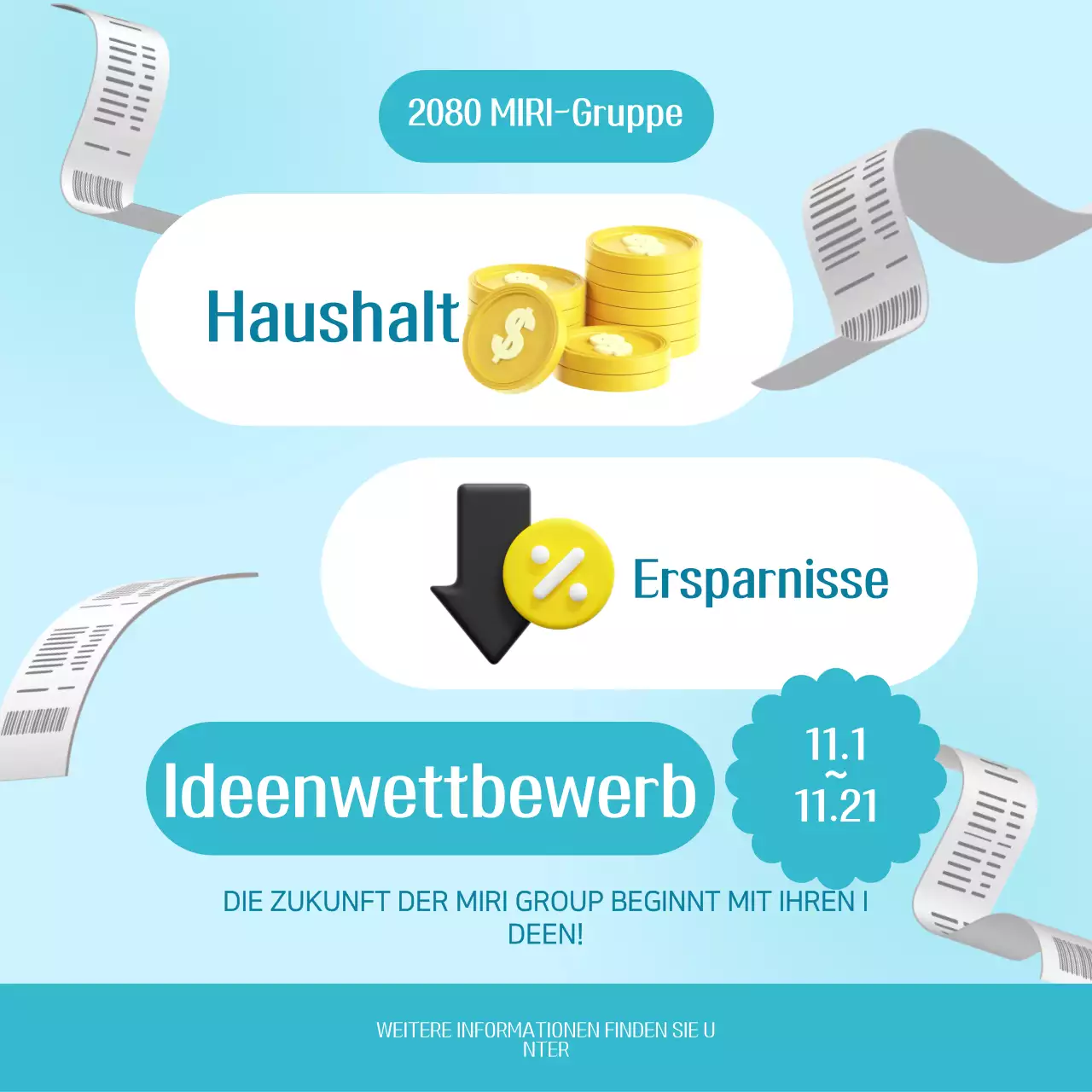 Förderung des hellblauen Wettbewerbs für saubere Ideen