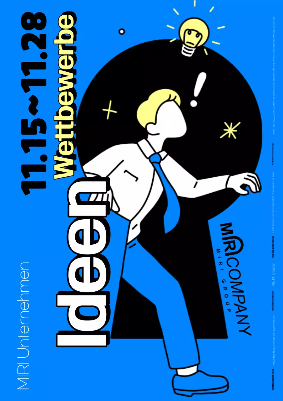 Blaue Pop-Kreativitätsanzeige