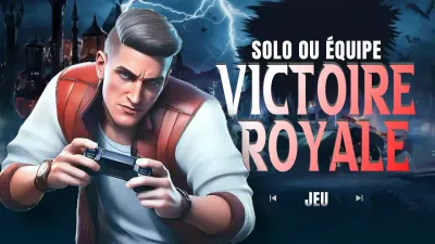 Publicité moderne et colorée pour les jeux