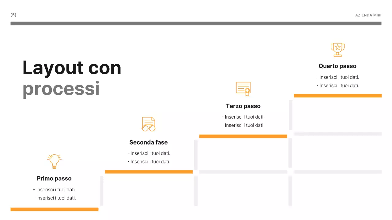 Un semplice rapporto di lavoro in giallo e grigio