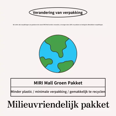 Groene natuurlijke omgeving aankondigingen