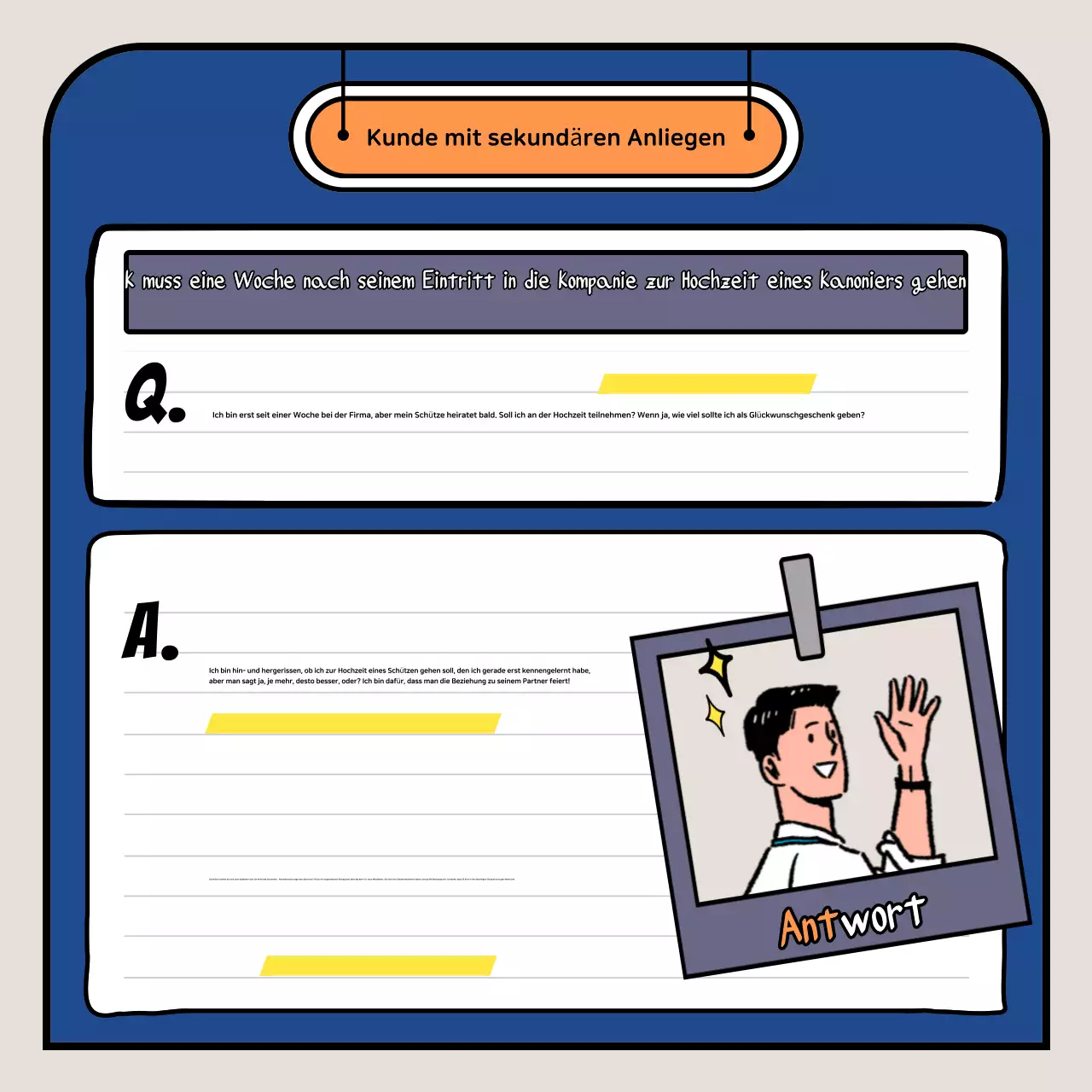 Orange Pop Cartoon-Anzeige