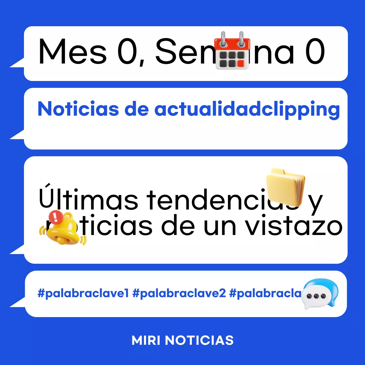 Promover Blue Modern News