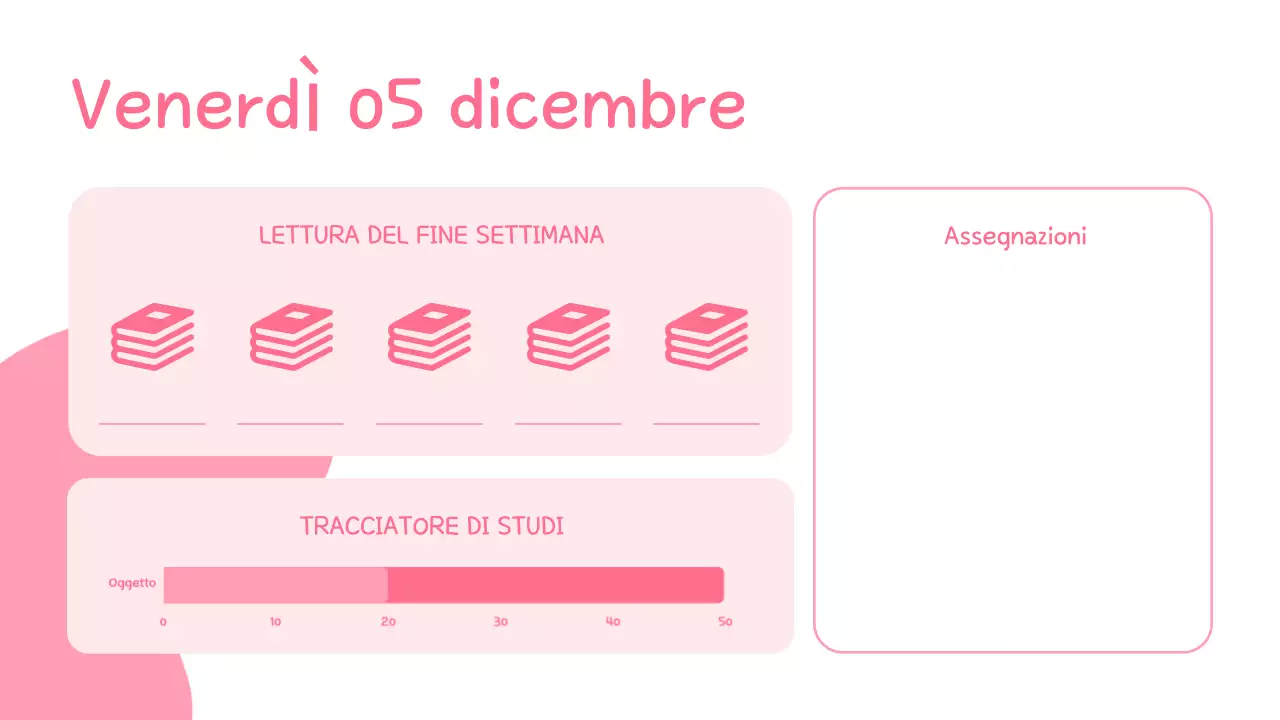 agenda del corso di pastello presentazione carina