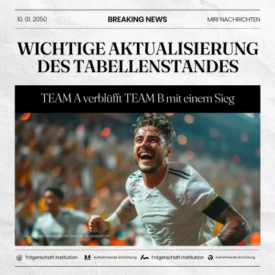 schwarze moderne Sportanzeige