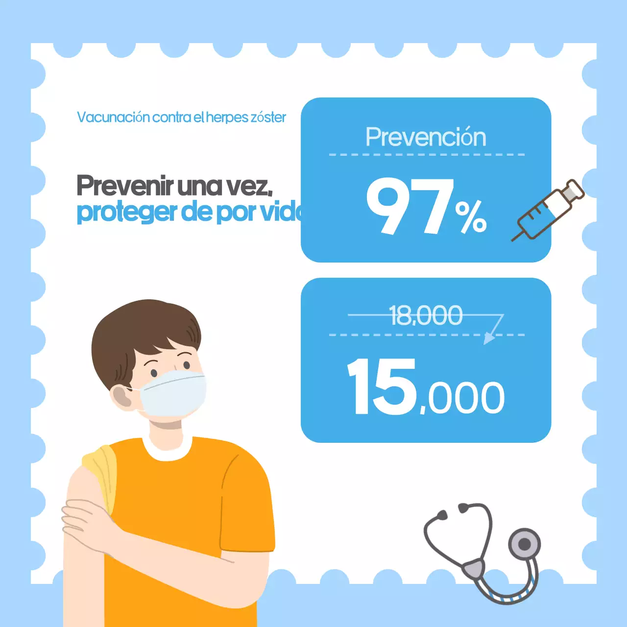 Azul claro Guía simple de salud