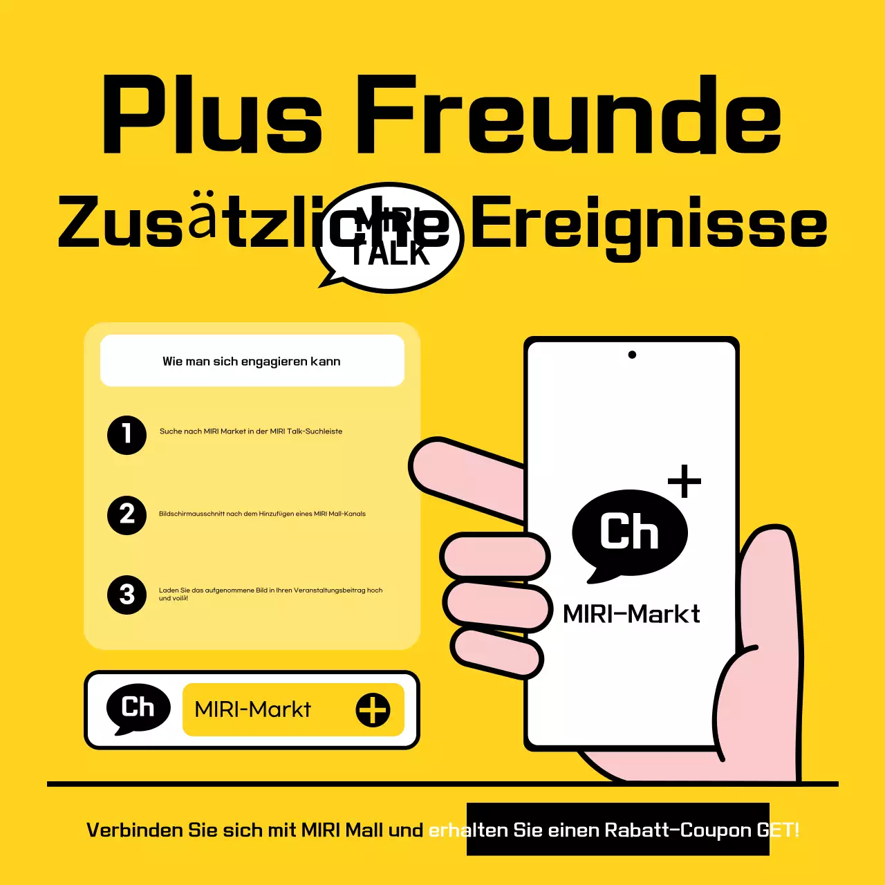 Gelb Modern Werbeveranstaltung