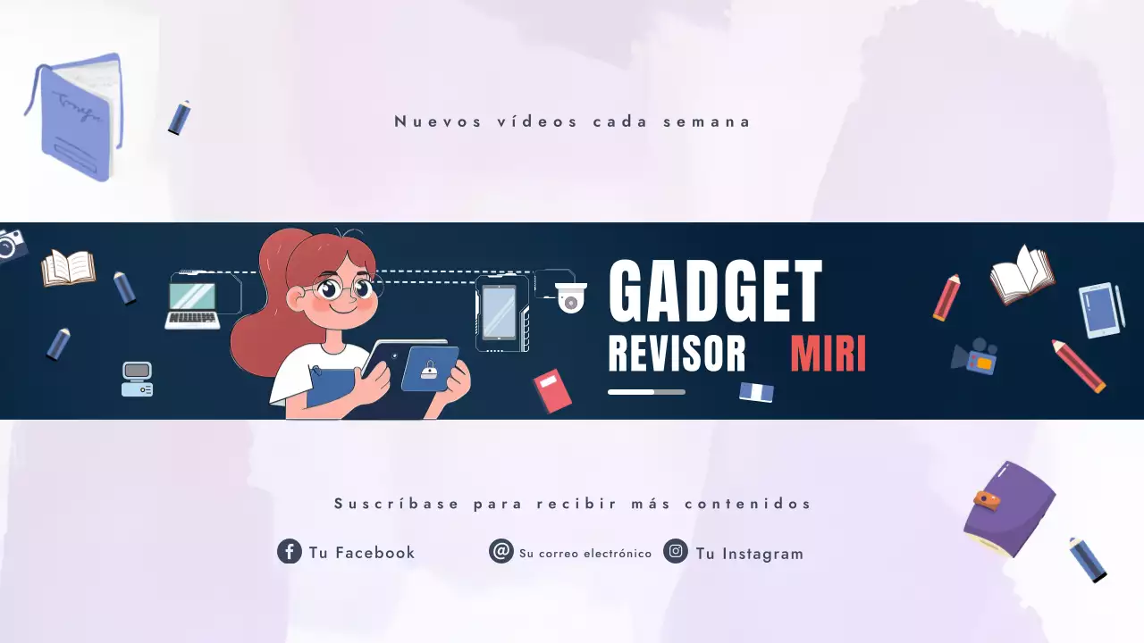 Navy Modern Gadget Promoción