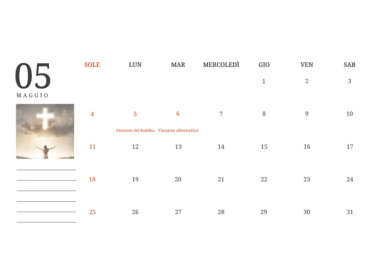 Un calendario fotografico con chiese in dipinti di paesaggio