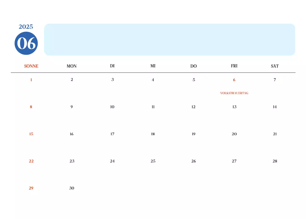 Blauer moderner Krankenhauskalender