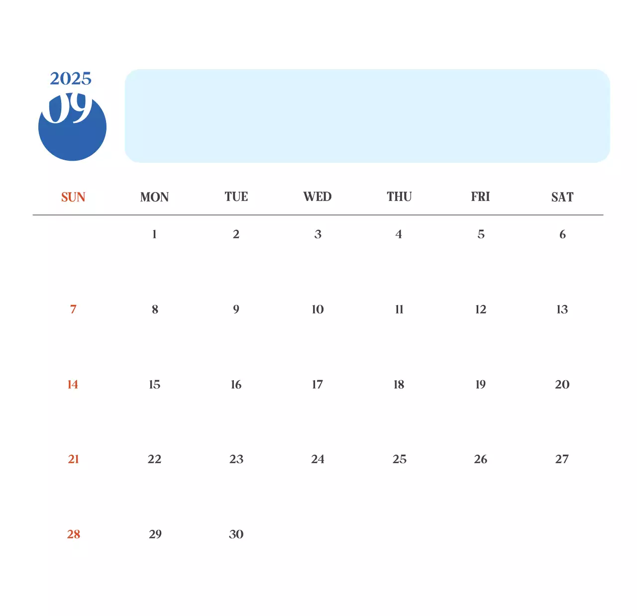 Kalender Rumah Sakit Modern Biru