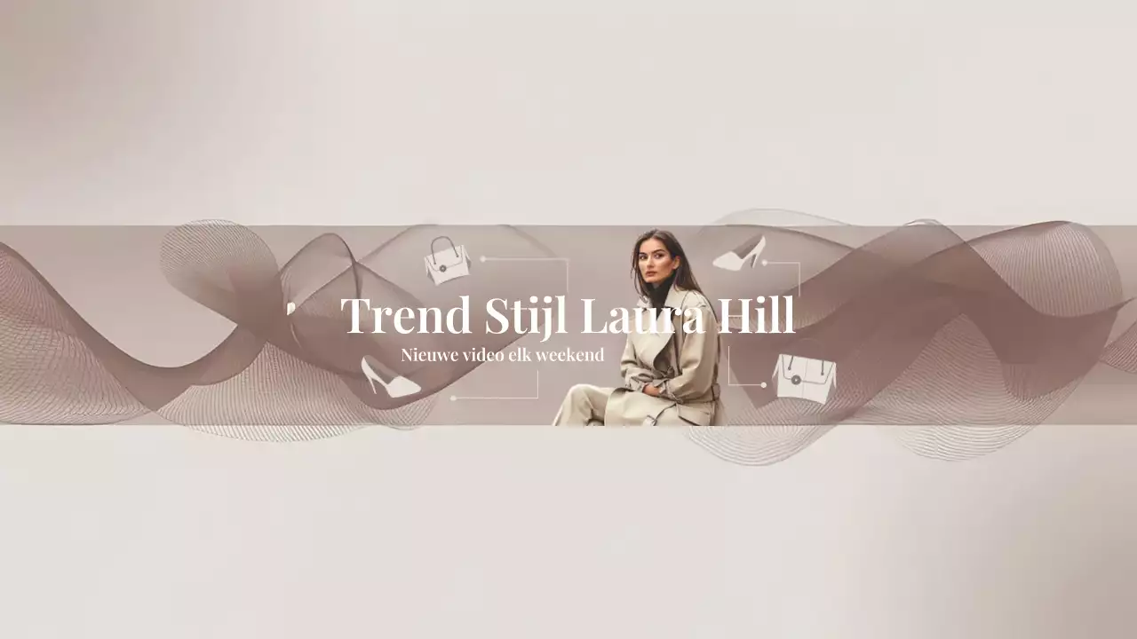 Beige Modern Fashion YouTube Kanaal Kunst