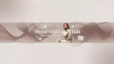 Beige Modern Fashion YouTube Kanaal Kunst