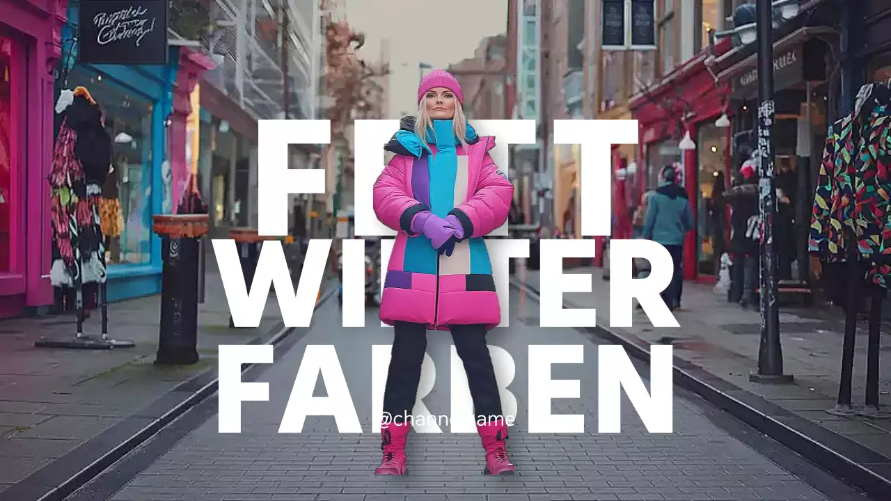 Bunte, mutige Modewerbung