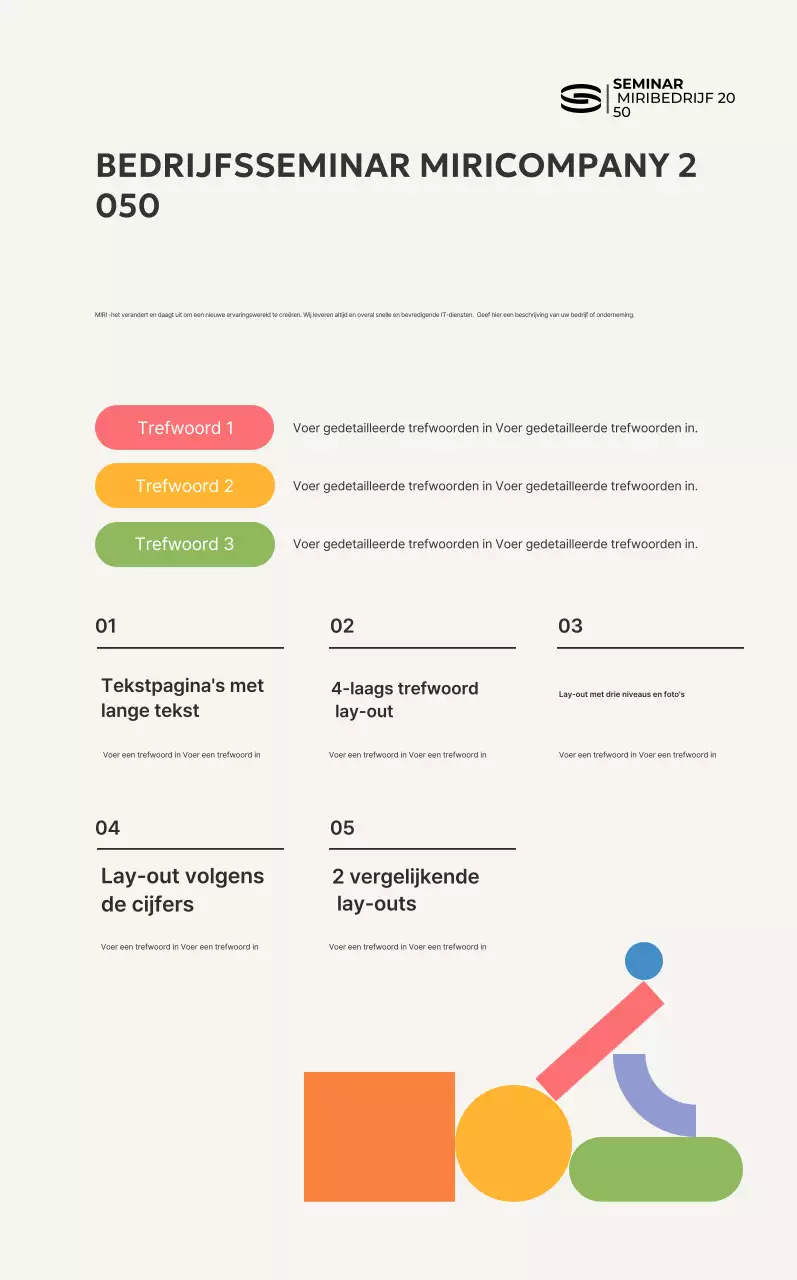 Seminargids Beige Modern