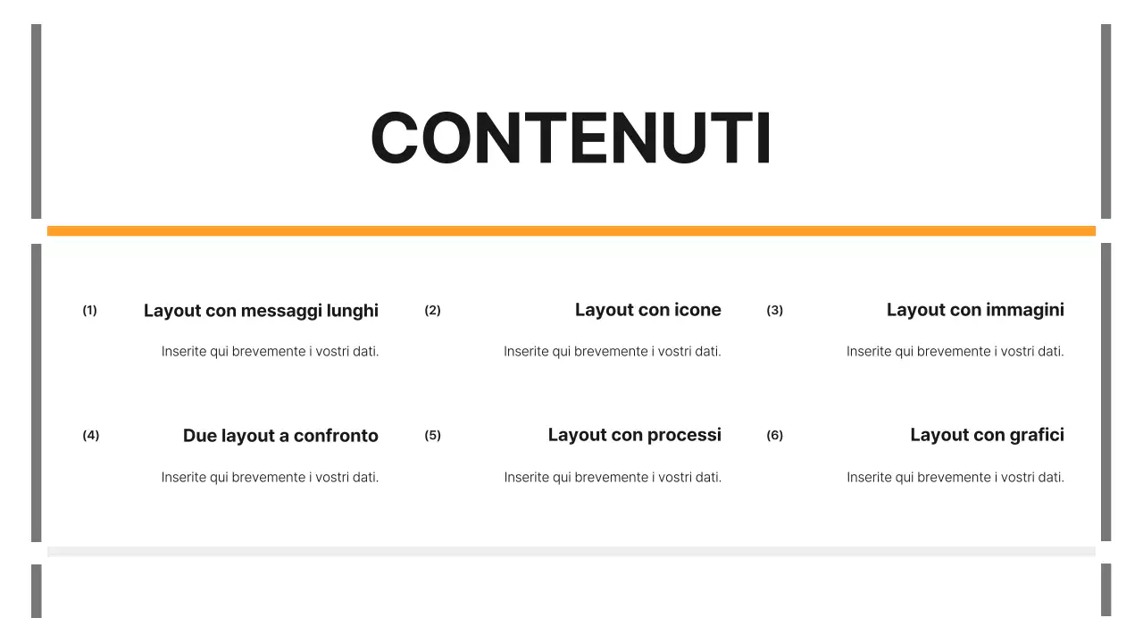 Un semplice rapporto di lavoro in giallo e grigio