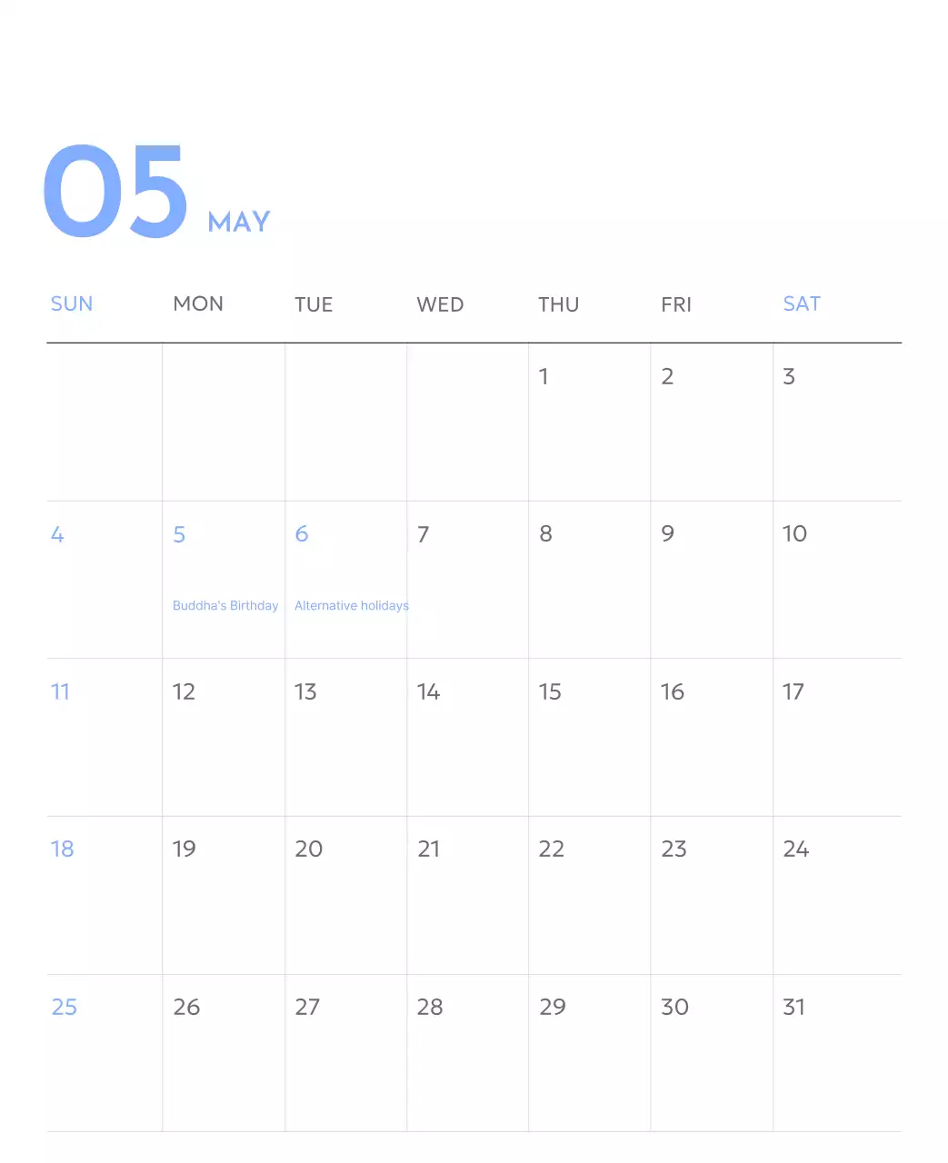 Kalender pelacak sasaran foto dengan percikan warna biru